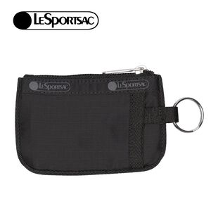 |快速出貨|Lesportsac Key Card Holder 極簡卡片零錢包 鑰匙包-酷黑