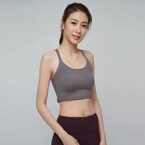YOGA FLOW Chloe Bra - 扭轉短版上衣 - 陶泥褐 Bistre