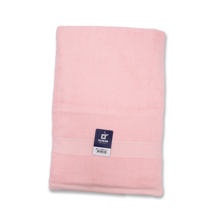 方格牌飯店級加大浴巾-78x160cm-粉紅色-1入