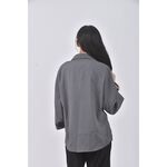 (S) tgys design質感西裝鐵灰色襯衫上衣二手衣, , large