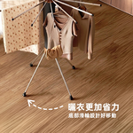 【上手家居】雙層摺疊曬衣架(掛衣架/晾衣架/落地衣架/曬衣架), , large