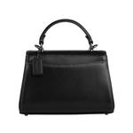 COACH Eliza 小牛皮翻蓋迷你梯形手提/斜背二用包/黑色, , large