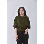 (M) 【國泰航空永續合作】質感綠色短袖上衣二手衣, , large