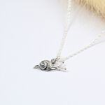 【Angel & Me】Snail s925 sterling silver necklace Valentine Day Birthday gift, , large