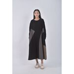 (2XL) 拼接黑色洋裝二手衣, , large