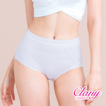 【Clany可蘭霓】 MIT親膚高腰透氣95%棉質 L-2XL內褲 天空藍 2195-51, , large