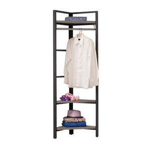 【唯熙傢俱】安迪工業風灰橡色衣角架