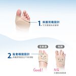 【GelSmart吉斯邁】凝膠前掌減壓舒緩墊-1雙(厚片加強型、前腳掌吸震、厚度0.6cm、GBC140F), , large