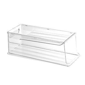 飲料雙層自動滾落收納架-小