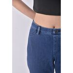 (2XL) lativ丹寧牛仔質感棉質藍色長褲二手衣, , large