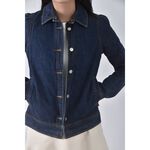 (S) edc丹寧牛仔修身藍色外套二手衣, , large