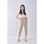(S) chulianmiaoyu高腰寬版杏色長褲二手衣, , large