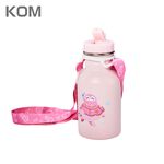 【KOM】海洋歷險趣 台灣製 316不鏽鋼兒童隨身瓶 兒童水壺350ml(附吸管 背帶), , large