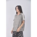 (M) bluedeer質感棉質格紋綠色短袖上衣二手衣, , large