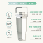 [e shoe store] Banjiajia ceramic double drink cup/ice dam cup sea mist gray, , large