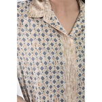 (M) 格紋藍色長袖上衣二手衣, , large