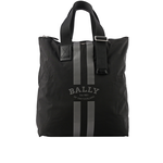 BALLY On The Go 條紋尼龍手提/肩背托特包/贈收納袋/, , large