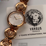 [星晴錶業]VERSUS VERSACE手錶,28mm,VV00359白色錶面玫瑰金錶殼玫瑰金色精鋼錶帶款, , large