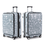 【Alldma鷗德馬】25吋台味郵戳雙開箱AD25-鼠草綠郵(贈保護套CF7), , large