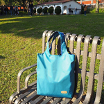 Eco-friendly Dual-Color Reversible tote bag (Cerulean), , large