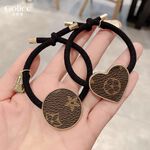 【Gulicc】古莉可 髮圈 復古皮質小香ins丸子頭髮繩, , large