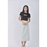 (S) miffy格紋綠色長裙二手衣, , large