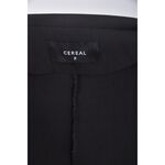 (S) cereal質感短袖黑色外套二手衣, , large