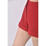 (L) iroo羊毛反摺紅色短褲二手衣, , large