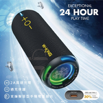 W-KING D320 40W 藍色 360度環繞防水藍芽喇叭 帶燈光/TF/AUX音響 EQ重低音喇叭, , large