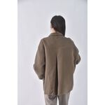 (XL) vergamot韓牌質感羊毛大衣棕色外套二手衣, , large