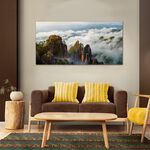 【御畫房】黃山雲海 國家一級畫師手繪油畫60×120cm(VF-137), , large