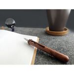 GeckoDesign 和諧之筆(紫光檀) x 默契墨水瓶(圓) 手工製文具組, , large