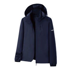 男款碳能蓄熱機能外套-深藍M