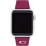 COACH Apple Watch 錶帶 38/40mm 適用 C字皮錶帶 - 紫色(不含手錶), , large