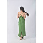 (F) kastane無袖綠色洋裝二手衣, , large