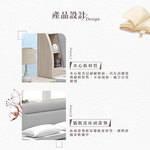 【Hampton 漢汀堡】納迪5尺床組, , large