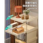 【AOTTO】28面寬附輪抽屜夾縫收納櫃-透黑色(AC-028BK), , large