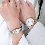 CITIZEN 星辰 光動能簡約女錶-銀 EW2318-73A, , large