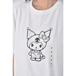 (S) uniqlo質感棉質純棉庫洛米白色短袖上衣二手衣, , large