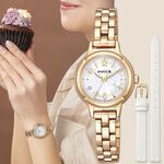 CITIZEN 星辰 Wicca 25周年限定款 太陽能女錶 套錶附贈皮錶帶 KP3-627-21, , large