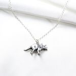 【Angel & Me】3D Dinosaur Triceratops s925 sterling silver necklace birthday gift, , large