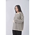 (XL) 【國泰航空永續合作】fromrina條紋杏色長袖上衣二手衣, , large