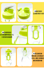 金德恩 GS MALL 台灣製造 一入 流線玻璃瓶 500ml R-300 流線玻璃瓶 玻璃瓶 流線瓶 水瓶 水杯, , large