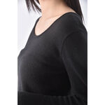 (S) 【又又私服】alice fashion shop質感圓領黑色長袖上衣二手衣, , large