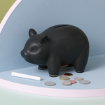 Perry the CapitaLIST Pig Chalkboard money box incl chalk, , large