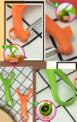 德利5合1多功能活動削皮刀-3入, , large