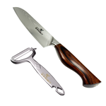 【金永利鋼刀】NK13a龍紋大馬士革鋼 水果刀12cm (送鋅合金刨刀), , large