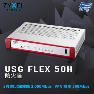 昌運監視器 ZYXEL 合勤 USG FLEX 50H 防火牆