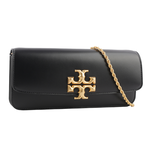 TORY BURCH Eleanor 大標誌牛皮肩背鍊包/手拿包/黑色, , large