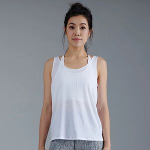 YOGA FLOW April Tank - 2件式上衣 - 優雅白 White